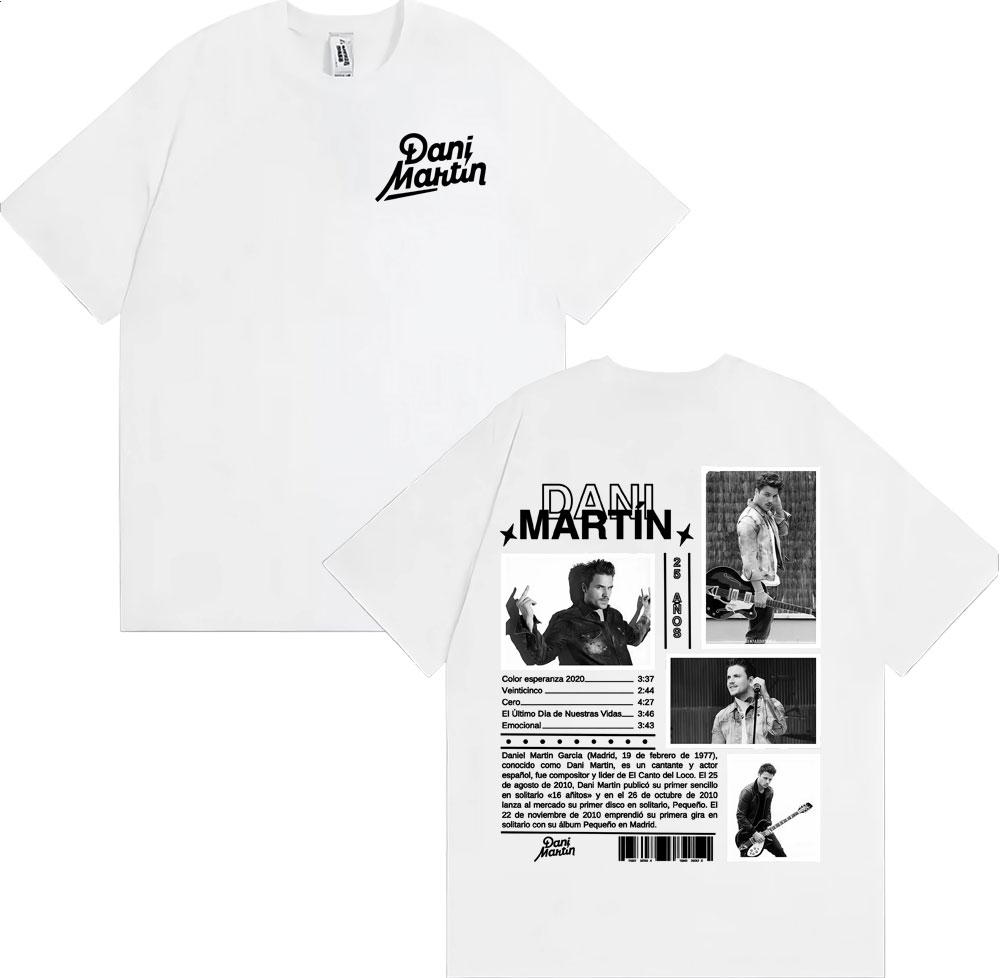 Rapper Dani Martin Jahre Album Cover Grafik T-Shirts Unisex Mode Hip Hop Street T-Shirt Baumwolle Lässig Übergroßes T-Shirt