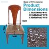 PVC Transparent Waterproof Chair Cover Dining Chair Protective Cover Anti Scratch