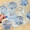 3Pc Clear Jelly Jellyfish Octopus Squishy Toy Cute Glitter Sensory Fidget Cute Ocean Animal Squeeze Stress Relief Toy