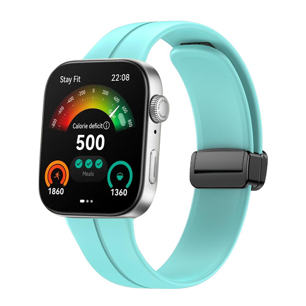 Magnetic Folding Buckle Wrist Band For HUAWEI WATCH FIT 3 Sports Breathable Silicone Strap Replacement Watchband Bracelet