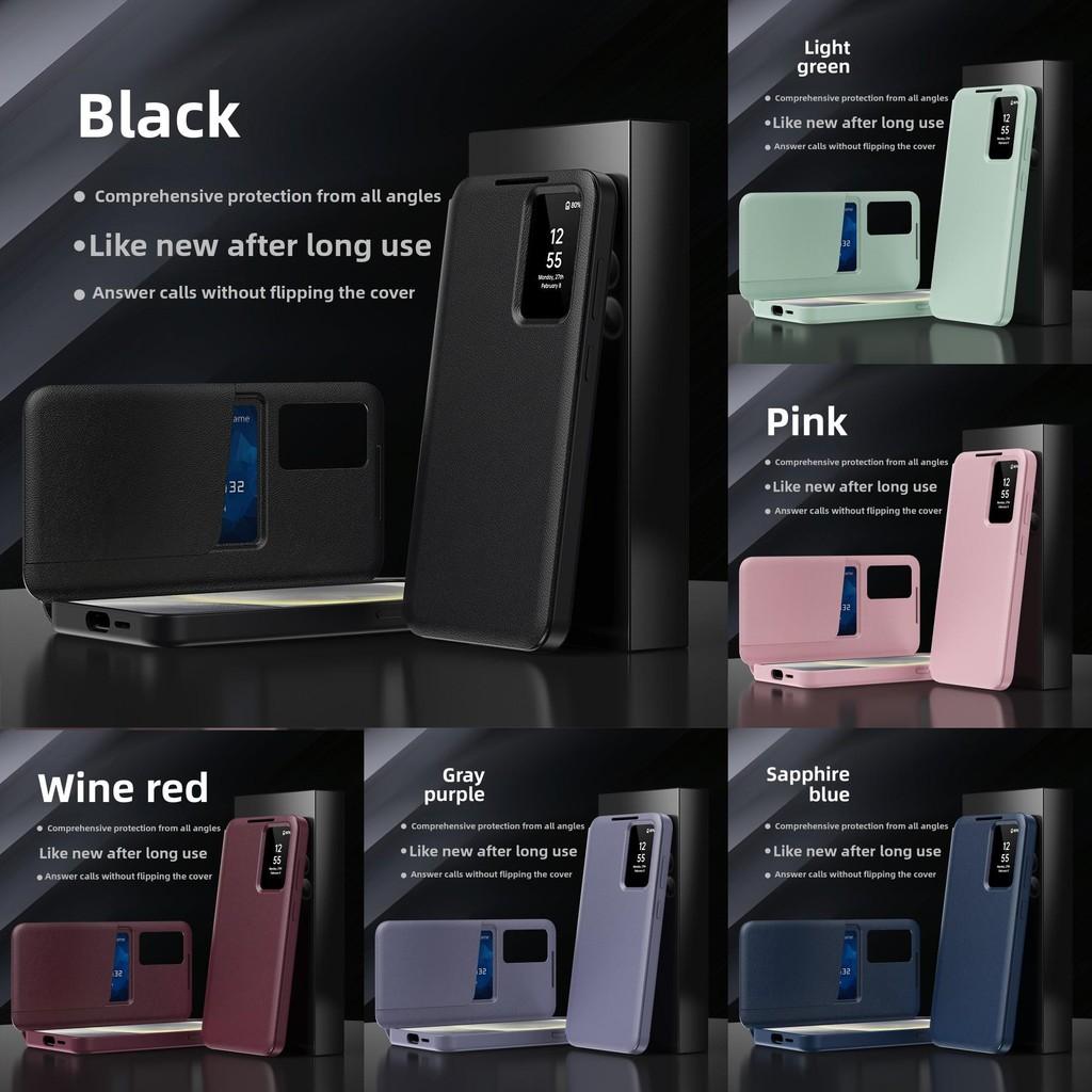 Galaxy A56 For Phone Case With Card Clip And Intelligent Window Design