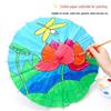 Handmade Children's Oil Paper Umbrella - Chinese Intangible Cultural Heritage, Small Flower Pattern, Ancient Style, Graffiti Material