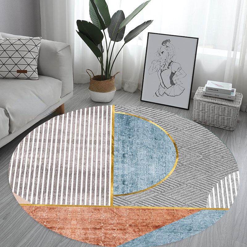 Simple Modern Round Carpet Living Room Decoration Sofa Coffee Table Mat Room Decoration Teenager Rug Home Bedroom Decor Fur Rugs