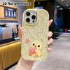 Phone Case: 2D Flat Design Suitable for iPhone 18 17 16 15 14 13 Pro Protective Case, Couple Style, Hugging a Cute Little Yellow Duck, Christmas and H