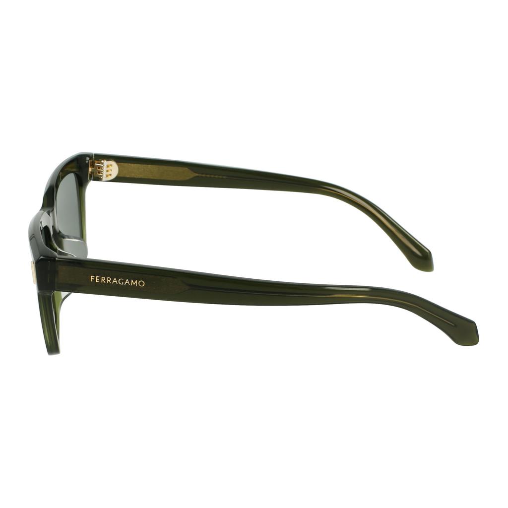 Ferragamo Personality Narrow Frame Sunglasses Square UV Protection Unisex Sunglasses SF2043SLB
