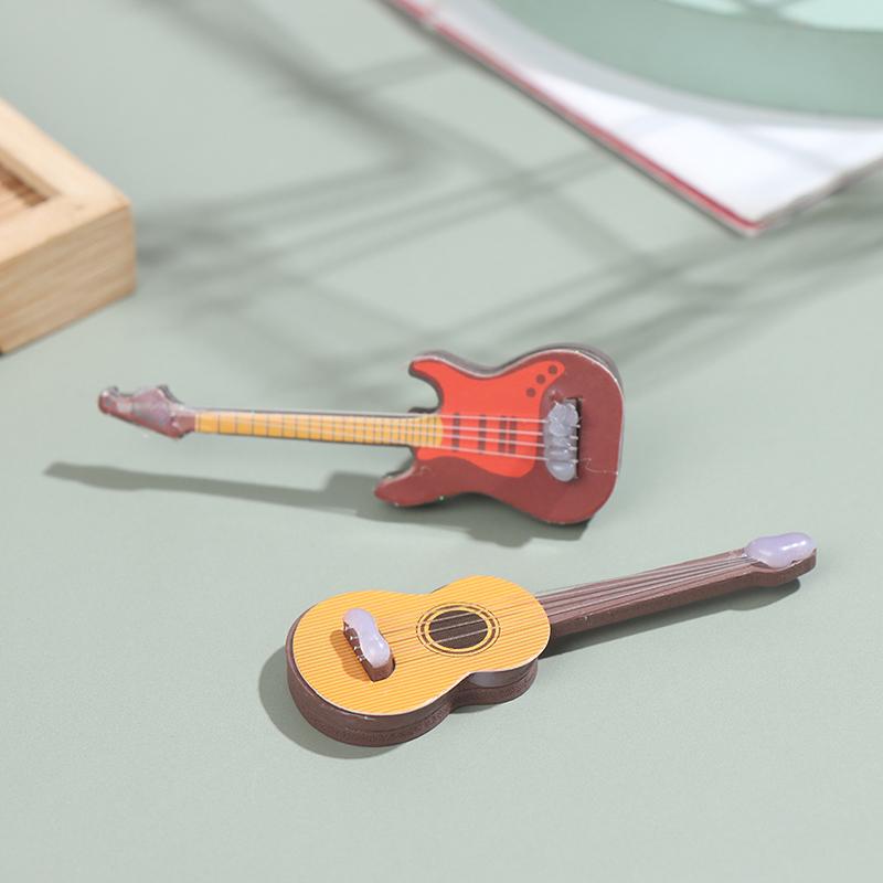 1:12 Dollhouse Miniature Music Electric Guitar Kids Toys Decor Doll house Musical Instrument Model Doll Accessories