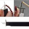 Enhebrador de Metal Conveniente Herramienta para Anudar Cuentas Herramienta para Enhebrar Perlas de Joyería Ayudante Práctico para Manualidades de Collares y Pulseras
