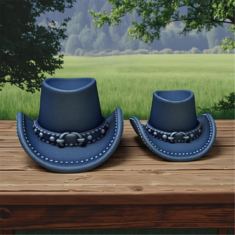Cowboy Hat Silicone Candle Molds for Epoxy Resin Making Candle Soap Multunction Silicone Mould Temperature Resistant