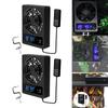 Reptile Ventilation Hygrometer with Humidity Control & High Noiseless Fan for Snake Bearded Dragon