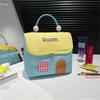 Sturdy Polyester Makeup Bag for Women Multiple Compartment Cosmetic Organizers Waterproof Portable Carry Case Use