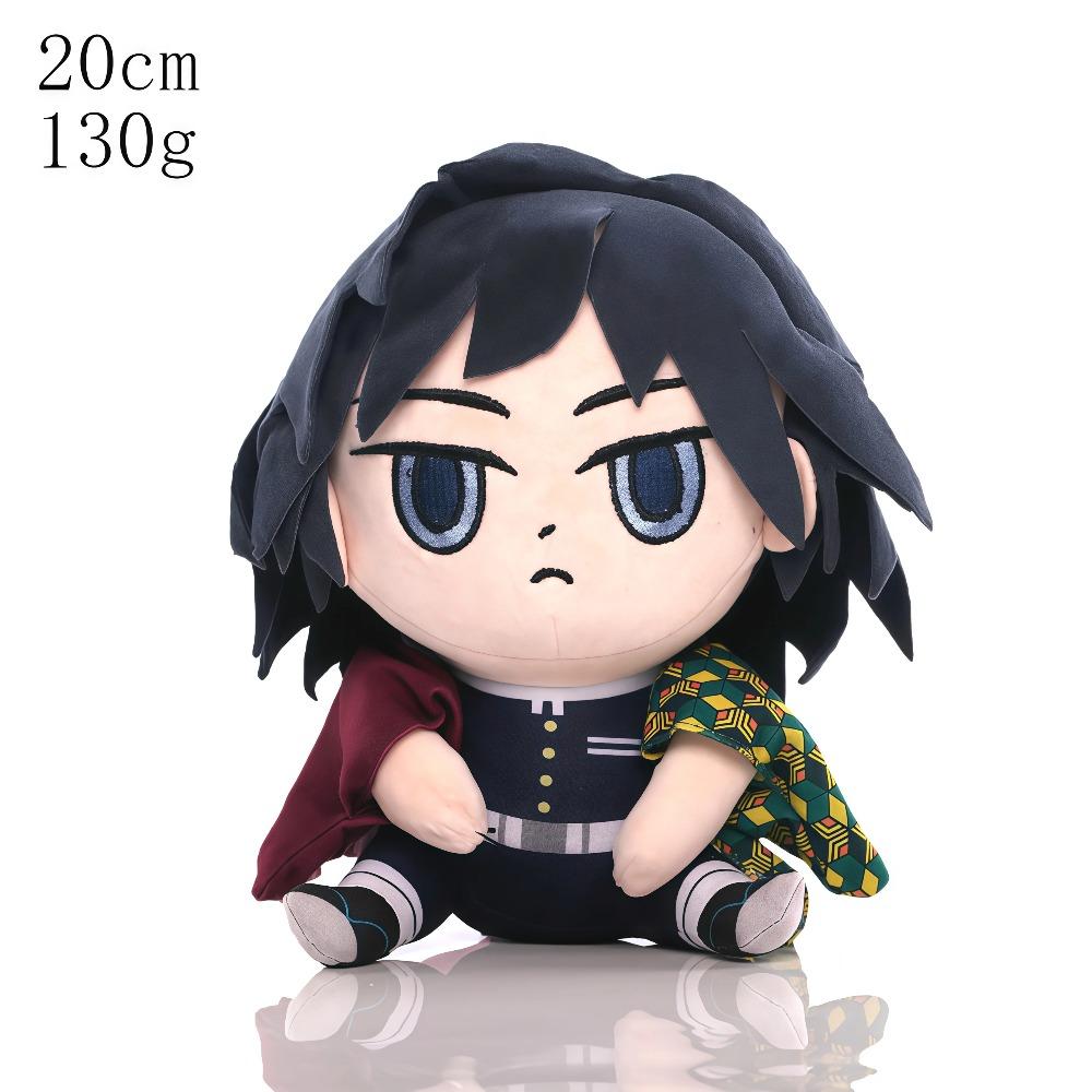15-25cm Demon Slayer Cartoon Plush Toys Ghost Slayer Keychain Kamado Tanjirou Kamado Nezuko Kochou Figure Stuffed Doll Child Gif