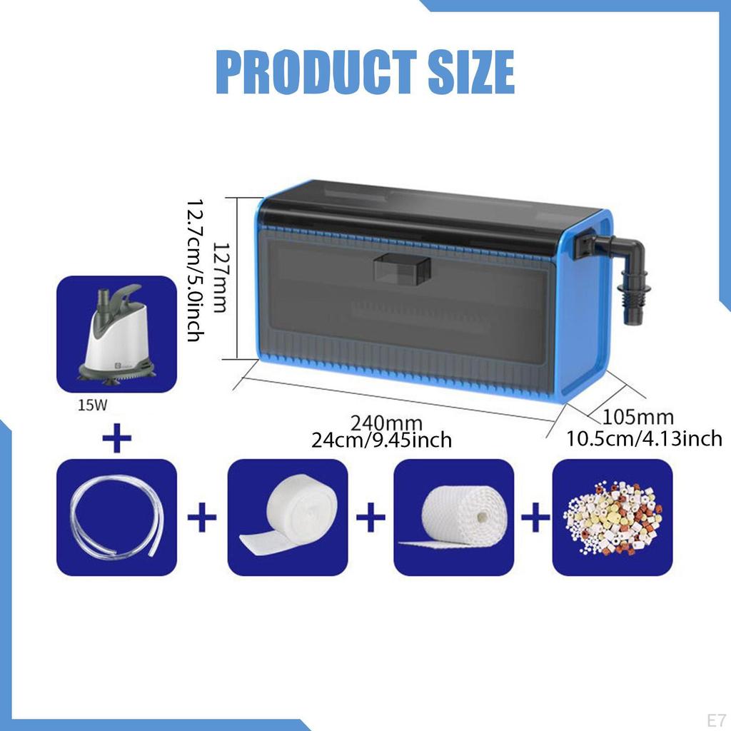 Aquarium Box, Hanging Box for Turtle Tank, Professional, Office, Living Room, Shop, Accessories