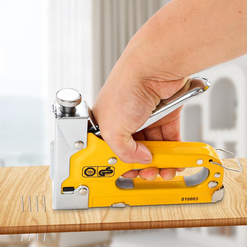 3 In 1 Stapler Nail Gun Staple Heavy Duty Furniture Tool For Wood Stainless Steel Metal Carpentry Hand Tool For Home/DIY