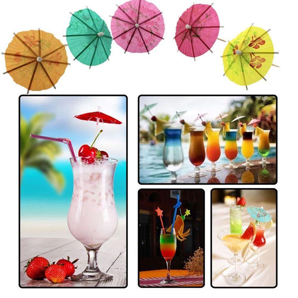Holidays Wedding Party 50pcs Paper Umbrellas Toothpick Parasols Drinks Sticks