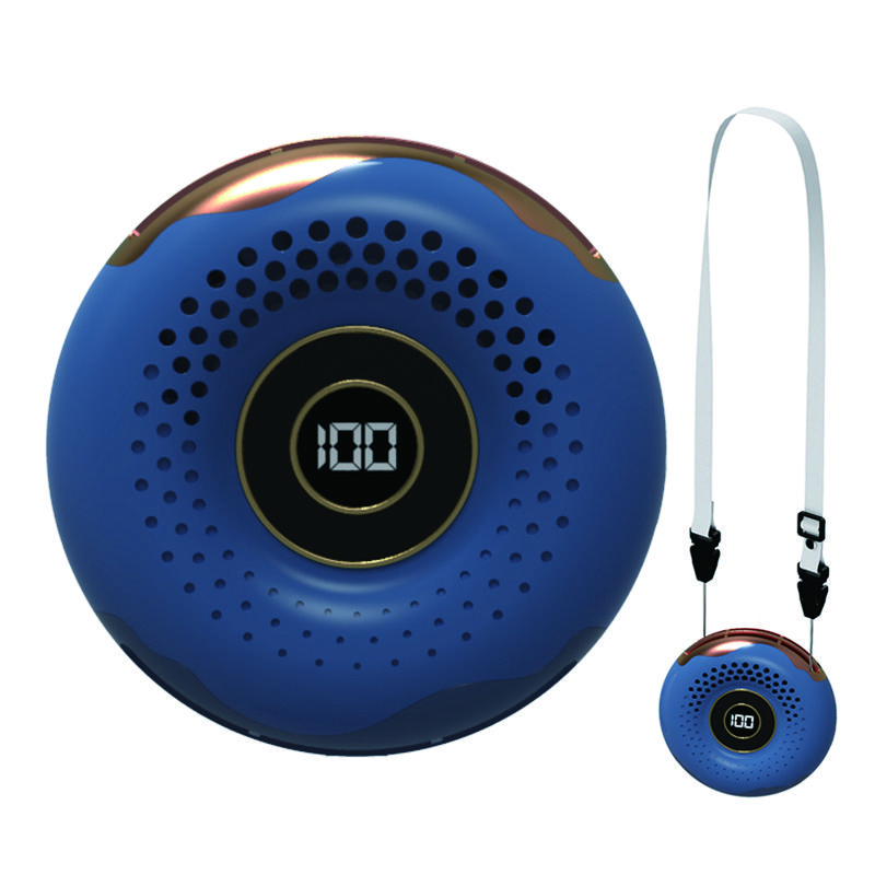 Fashion Portable Bladeless Donut Shape Hanging Neck Fan MINI USB Charging Mute Sports Handheld Neck Fan For Outdoor Sport Travel