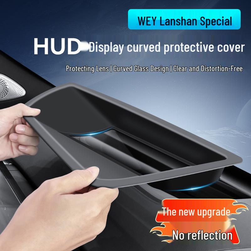 Blue Mountain Curved HUD Protector Dust Cover for 23-24 Wey Model Car Dashboard