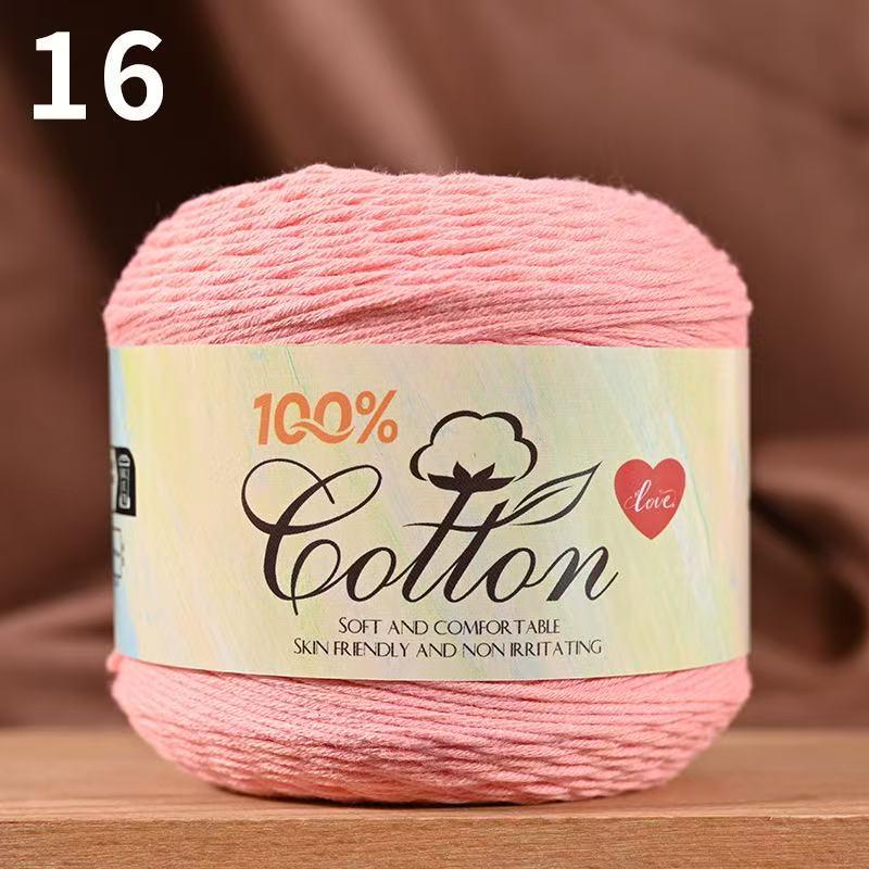 75g Medium Cotton Yarn Cake for Baby Sweater & Crochet Hat - Skin-friendly, Hand-knitted