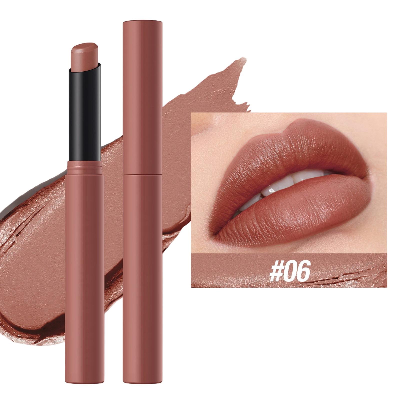 

Бархатная губная помада Nude Soft Dark High Color, стойкая водостойкая помада-бальзам для губ, косметика в подарок. One Size