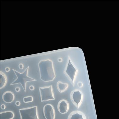 Moule Silicone Cabochon Ovale/Cœur/ Gouttes d'eau Demi-cercle Résine Époxy Bijoux