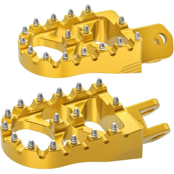 NICECNC Black 57mm Wide Foot Pegs Pedals Rests Dirt Bike Compatible with Suzuki DRZ400S/DRZSM 2000 2001 20002 2003 2004 2005-2020 2021 2022 2023