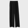 Women's High-Waist Cashmere Wide-Leg Pants - Thickened Wool for Autumn/Winter, Drapey, Slim Fit, Casual Straight-Leg Style.