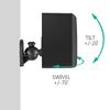 2 pcs Nylon Speaker Wall Mount Brackets Adjustable Bracket for Bookshelf Surround Sound Speakers