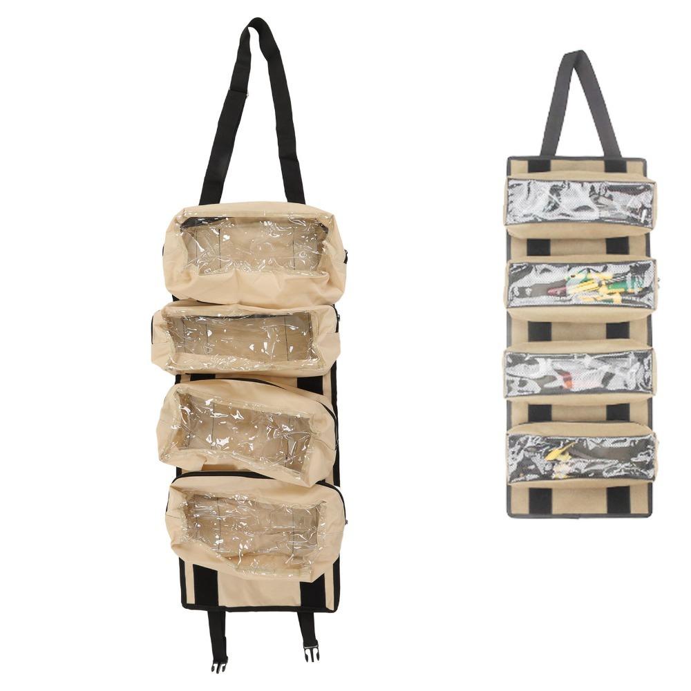 

Portable Tool Organizer Bag 600D Oxford Cloth Rollable Tool Storage Bag Electrician Tool Storage бежевий