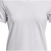 Under Armour Solid Color Training Crew Neck Short Sleeve T-Shirt Women tops White 1379155-100