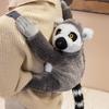 Cross-Border Plush Animal Backpack Toys: Elephant, Pink Rabbit, Lion, Sloth Dolls, Girls' Cloth Doll Bags