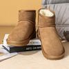Integrierte Pelz-Schneestiefel Herren und Damen Winter verdickt warm wasserdicht rutschfest Samt Baumwollschuhe Große Baumwollschuhe