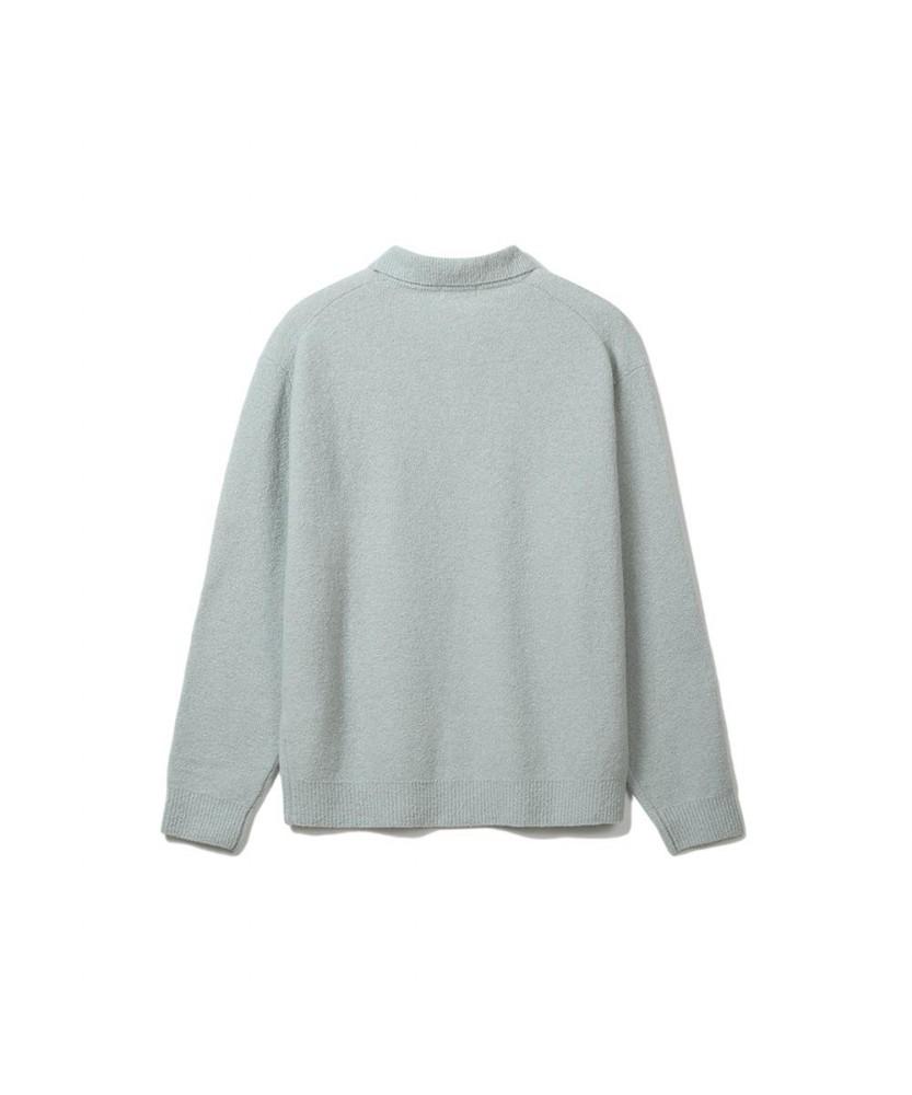 NOTIG Wool Blend Thierry Solid Sweater Mint_Oka3Swtl101M1