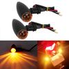 Motorcycle Waterproof Turn Signal Light Indicator Lamp Modification Accessory (Black)