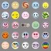 50 Smiling Faces Doodle Cartoon Children's Hand Account Cute DIY Skateboard Mobile Phone Case Suitcase Sticker Waterproof