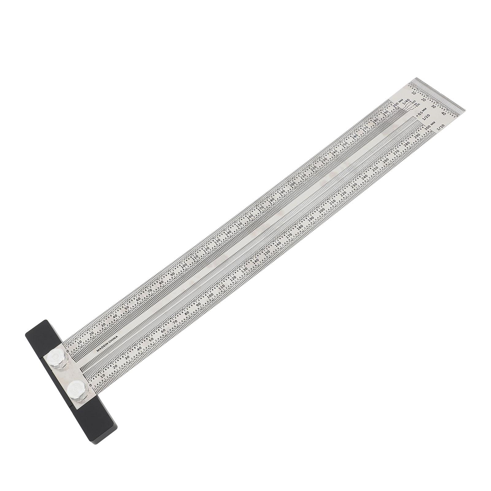 

Accurate ing T Ruler Stainless Steel Woodworking Scribing T Ruler High Accuracy Carpenter T Ruler Measuring Tool
