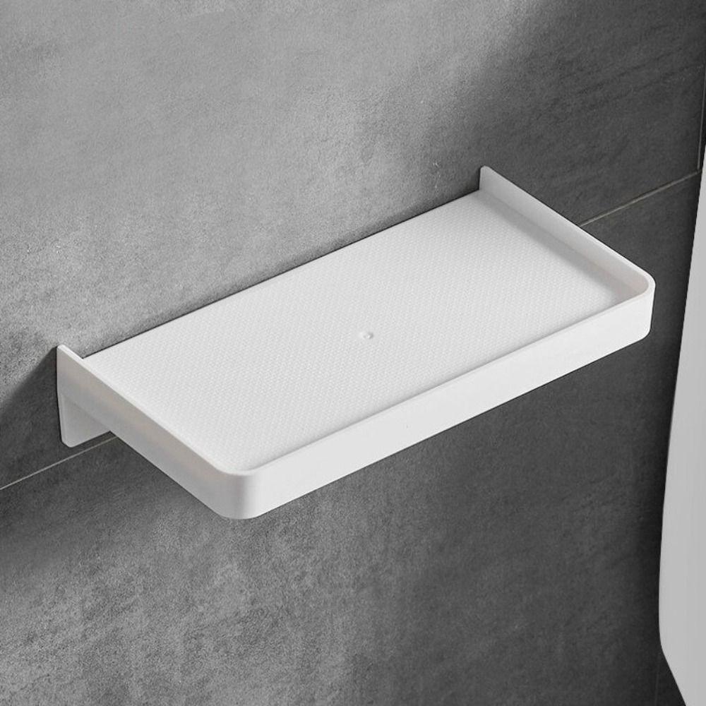 Multifunction Bathroom Shelf Wall Mounted Shower Basket Paper Stand Phone Storage Rack  Bathroom