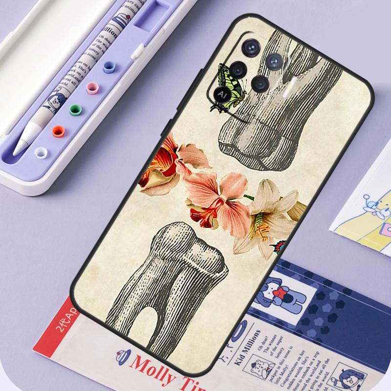 Dentist Tooth Pattern Case For OPPO A53 A31 A5 A9 A52 A72 A15 A83 A91 A93 A54 A74 A94 Find X3 Lite X5 Pro Cover