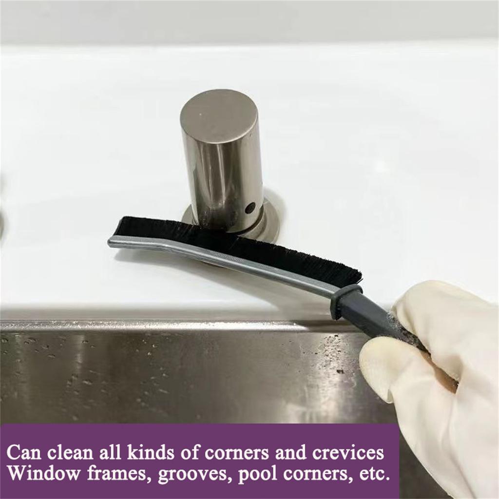 Grout Cleaner Scrub Brush Deep Tile Joints Stiff Angled Bristles for Showers Bathtubs Kitchens Around Household Cleaning Tool