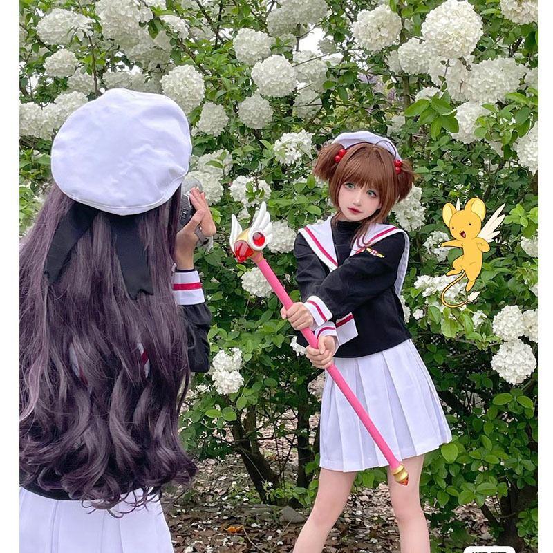 Cardcaptor Sakura Cosplay Wand: Sakura Kinomoto Star & Bird Head Telescopic Staff Figurine
