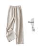 Women's Summer 2024 High Waist Cotton Linen Wide Leg Pants: Loose, Slimming, Casual, Thin Drape Style