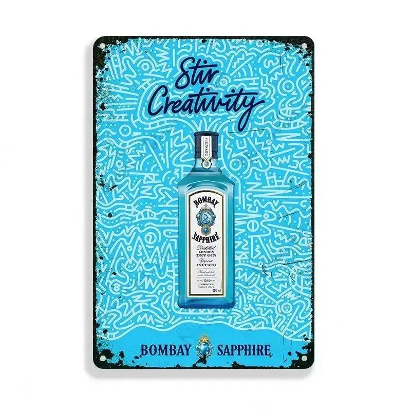 Vintage Beer Brand Metal Tin Sign Man Cave Bar Club Industrial Decor Metal Signs Plaque Garage Retro Metal Plate Wall Decor