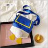 2025 spring new duck butt fashion cute cartoon plush tail shoulder crossbody canvas bag