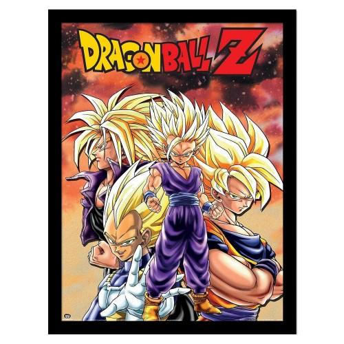 Dragon Ball Z Super Saiyan Framed Poster