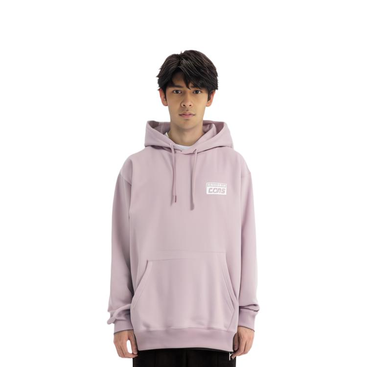 Converse Sweatshirts Men's Pink Hooded Moderate Regular 10023098-A02