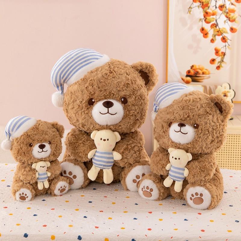 Teddybär Plüschtier Geschenk für Kinder und Erwachsene mit PP-Baumwollfüllung für Weihnachtsdekoration