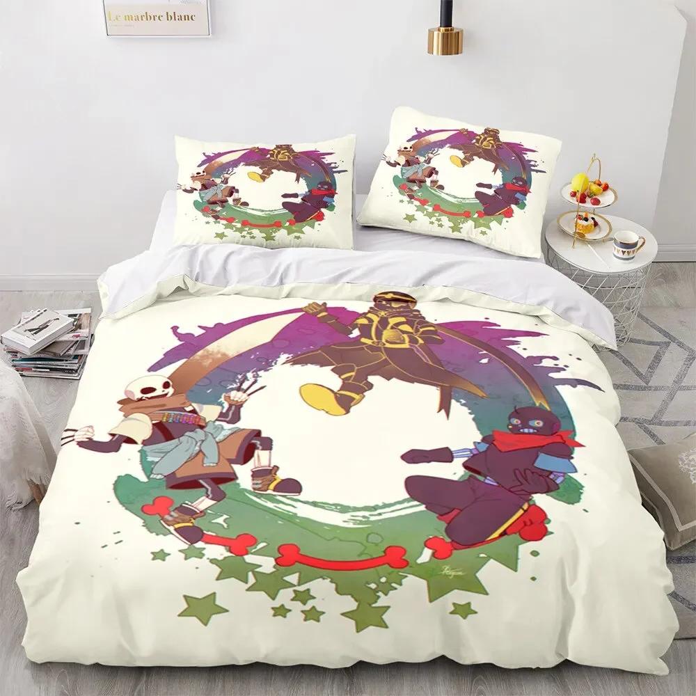 3D Print Undertale Bedding Set Single Twin Full Queen King Size Frisk Sans Anime Bed Set Aldult Kid Bedroom Duvetcover Sets