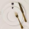 Elegant Bone China Plate Set: Large & Small Round Ceramic Dishes, Perfect for Hotels - Simple & Stylish Tableware Combination.