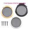 3" Speaker Horn Grille Decorative Ring - Colors: Tycoon Gold, Black, Silver