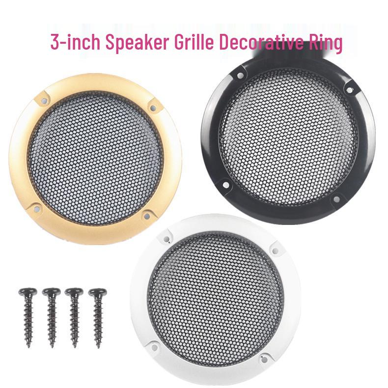 3" Speaker Horn Grille Decorative Ring - Colors: Tycoon Gold, Black, Silver