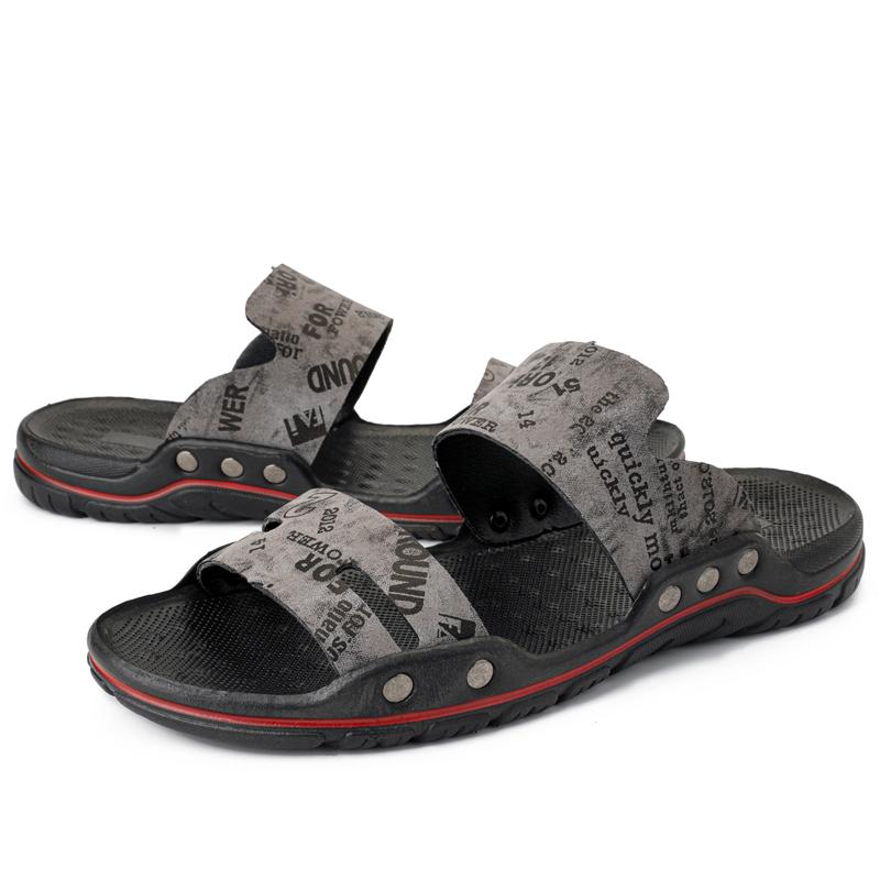 Men Slippers Gladiator Sandals Outdoor Summer Roman Sandals Open Toe Beach Shoes Plus Size