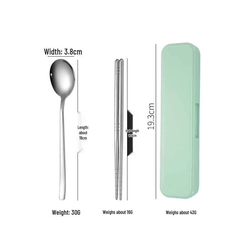 Abay 304 Stainless Steel Portable Cutlery Set